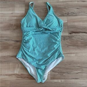 NipTuck Striped One-Piece Swimsuit